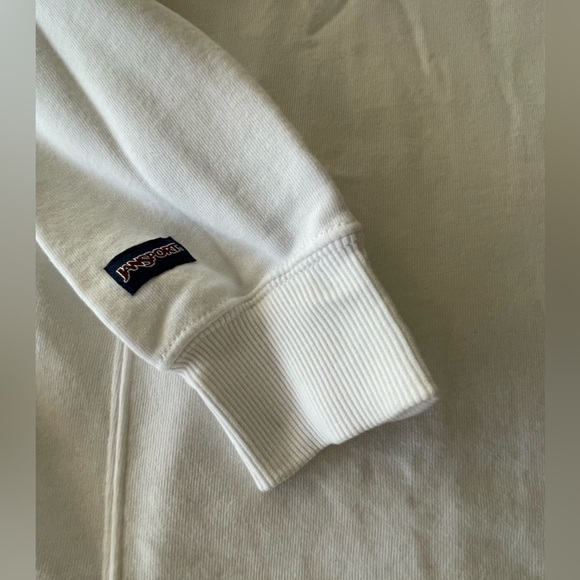 🧡Janspot University of Miami Men’s size XL 1/4 zip. White w/ green & orange logo - Picture 5 of 5